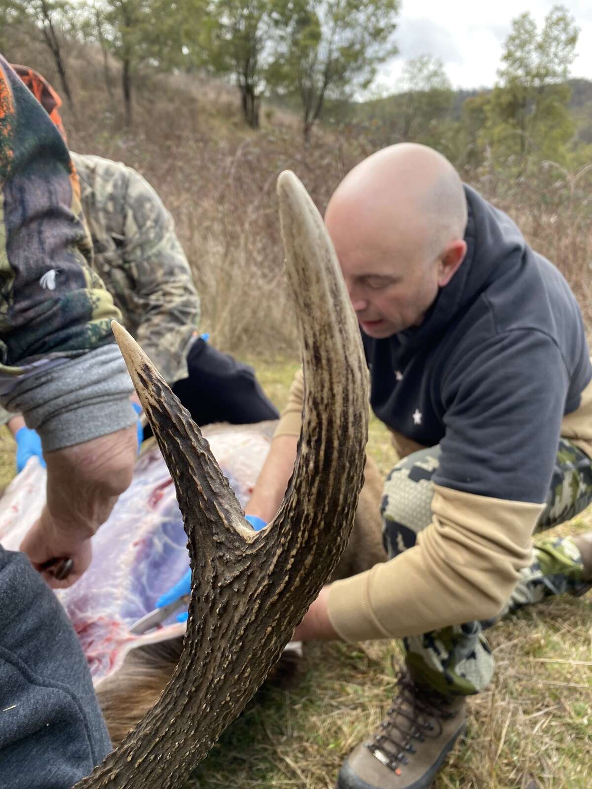 SONNY AND DADS FIRST STAG TOGETHER.
