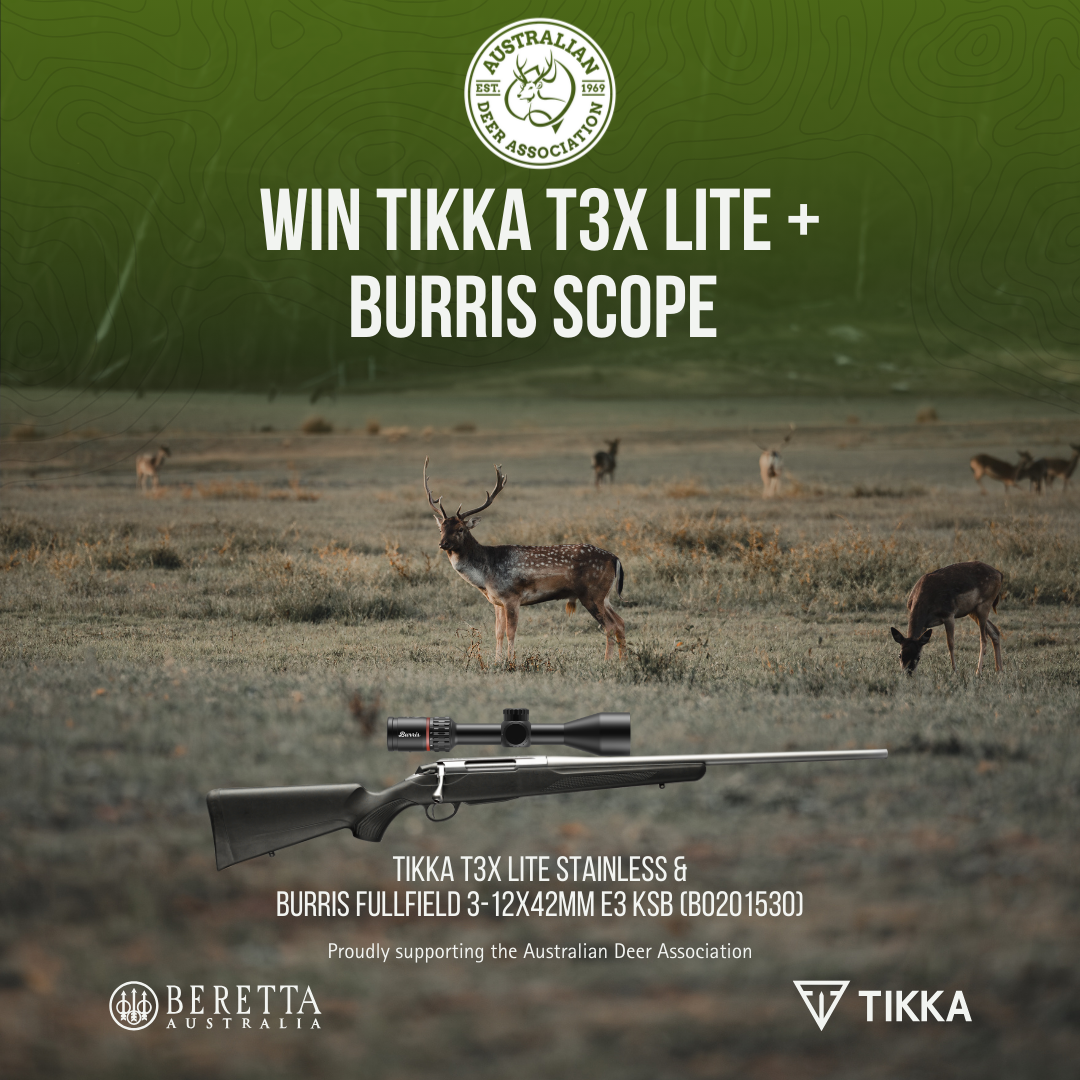 Membership campaign prize &ndash; Tikka T3X Lite Stainless and Burris scope (terms and conditions apply)