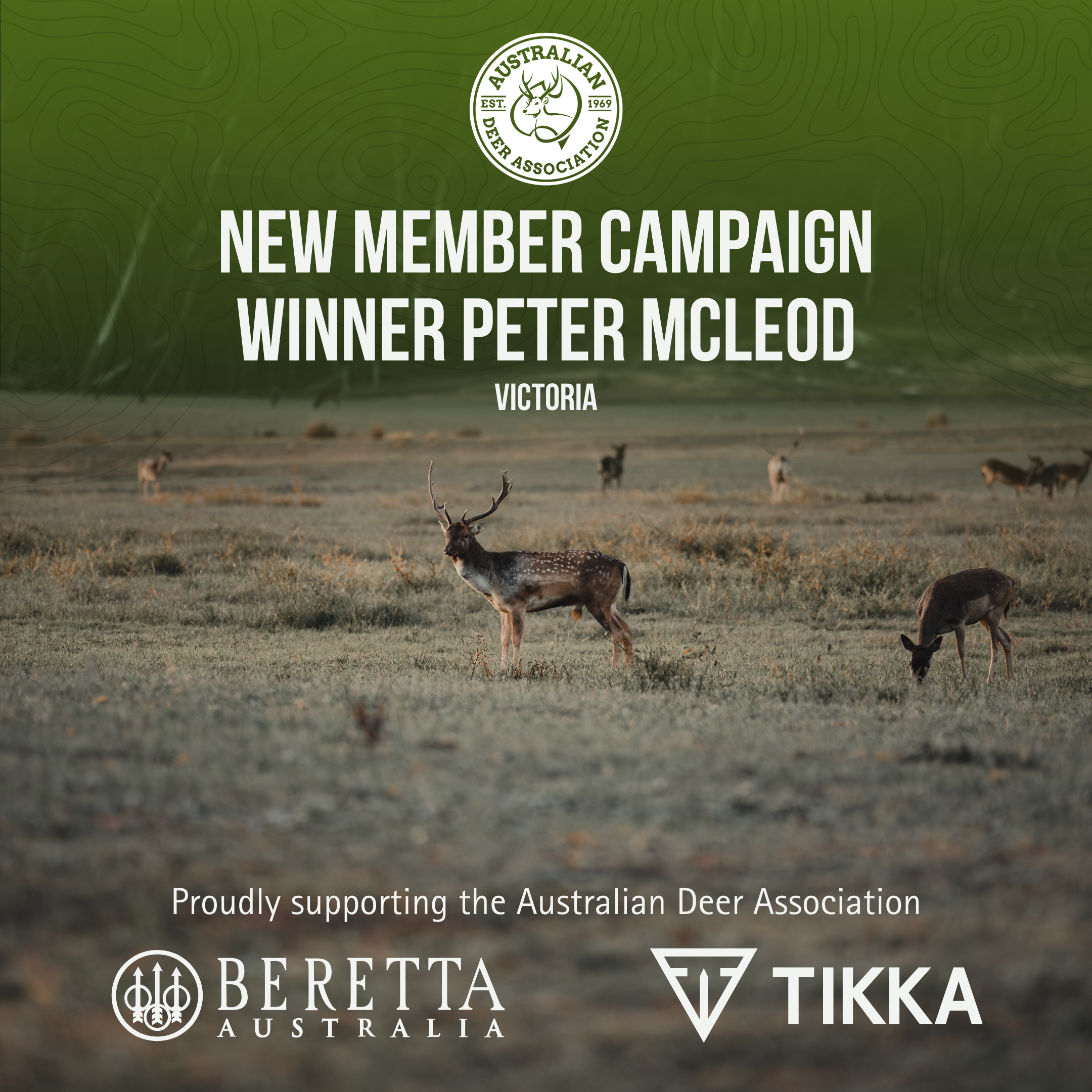 2026 membership campaign winner Peter McLeod from Victoria