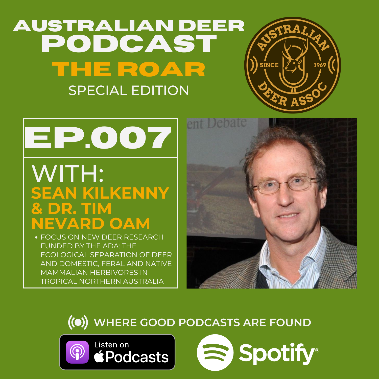 EP:007 The Roar Special Edition: New Deer Research featuring Dr. Tim Nevard